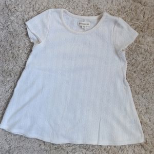 Girls cream swing top